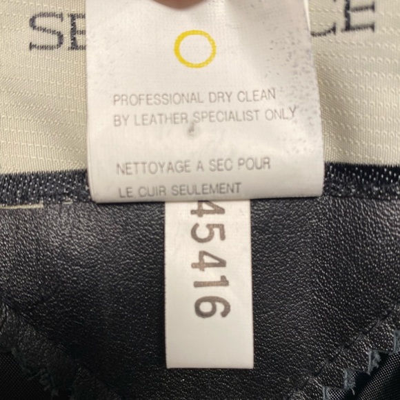 Black Sequence Leather Jacket - Picture 5 of 5